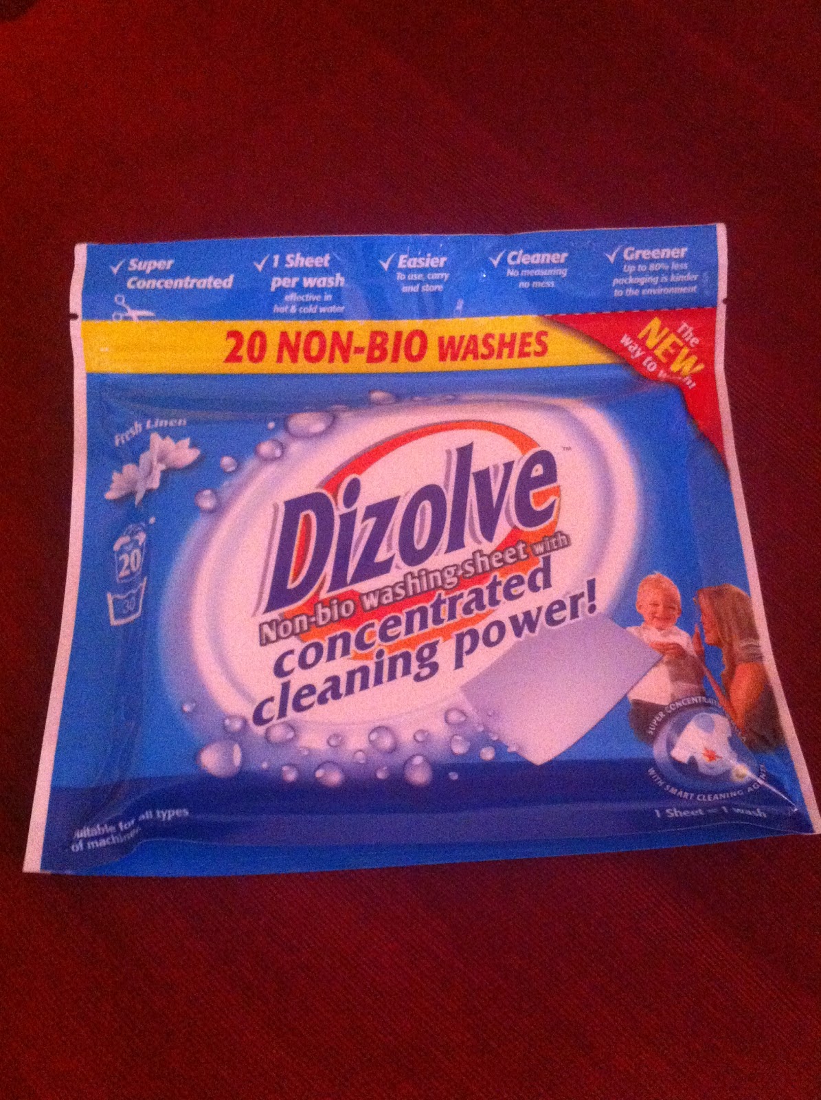 Review Dizolve Washing Sheets MUMMY TO THE MAX